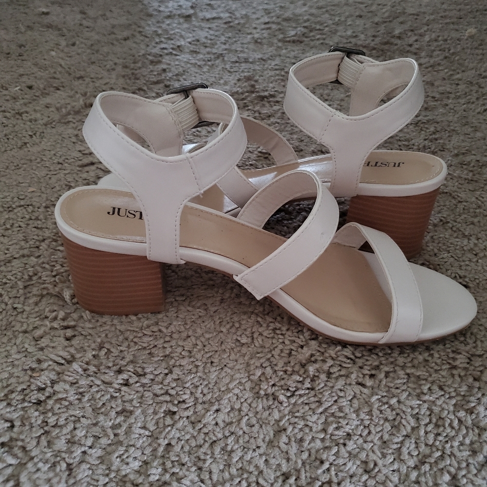 Justfab Block Party Sandal 9